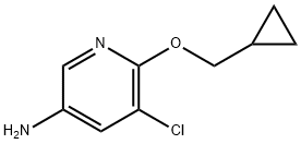 3-Pyridinamine, 5-chloro-6-(cyclopropylmethoxy)- 구조식 이미지