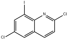 Quinoline, 2,6-dichloro-8-iodo- Structure