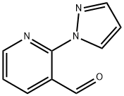 3-Pyridinecarboxaldehyde, 2-(1H-pyrazol-1-yl)- 구조식 이미지