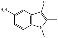 1H-Indol-5-amine, 3-chloro-1,2-dimethyl- 구조식 이미지