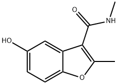 5-Hydroxy-N,2-dimethylbenzofuran-3-carboxamide Structure
