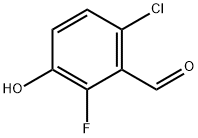 6-Chloro-2-fluoro-3-hydroxybenzaldehyde Structure