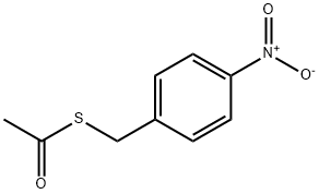 Ethanethioic acid, S-[(4-nitrophenyl)methyl] ester 구조식 이미지