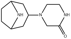 2-Piperazinone, 4-(8-azabicyclo[3.2.1]oct-3-yl)- Structure