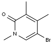 2(1H)-Pyridinone, 5-bromo-1,3,4-trimethyl- 구조식 이미지