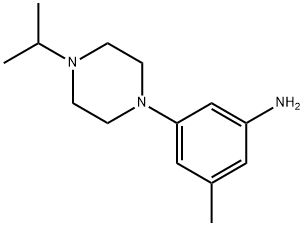 Benzenamine, 3-methyl-5-[4-(1-methylethyl)-1-piperazinyl]- Structure