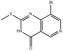 Pyrido[4,3-d]pyrimidin-4(3H)-one, 8-bromo-2-(methylthio)- Structure