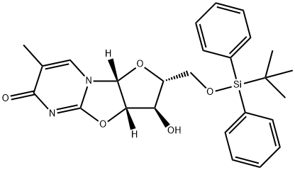 5’-O-TBDPS-5-methyl-2,2’-anhydrouridine 구조식 이미지