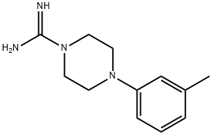 1-Piperazinecarboximidamide, 4-(3-methylphenyl)- Structure