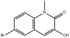 2(1H)-Quinolinone, 6-bromo-3-hydroxy-1-methyl- Structure