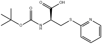 D-Cysteine, N-[(1,1-dimethylethoxy)carbonyl]-S-2-pyridinyl- Structure