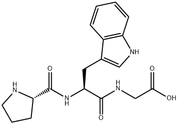 Glycine, L-prolyl-L-tryptophyl- Structure