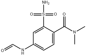 Benzamide, 2-(aminosulfonyl)-4-(formylamino)-N,N-dimethyl- Structure