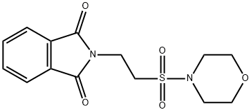 1H-Isoindole-1,3(2H)-dione, 2-[2-(4-morpholinylsulfonyl)ethyl]- Structure