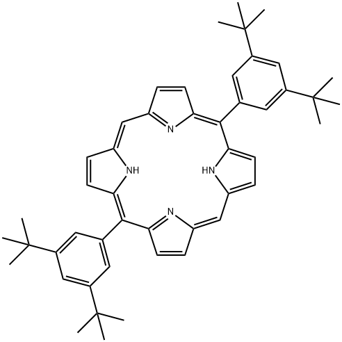 5,15-Bis[3,5-di(tert -butyl)phenyl]porphyrin Structure