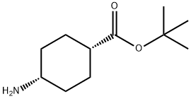 Cyclohexanecarboxylic acid, 4-amino-, 1,1-dimethylethyl ester, cis- Structure