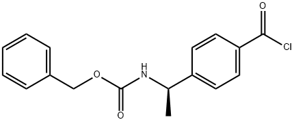 Carbamic acid, [1-?[4-?(chlorocarbonyl)?phenyl]?ethyl]?-?, phenylmethyl ester, (R)?- (9CI) Structure