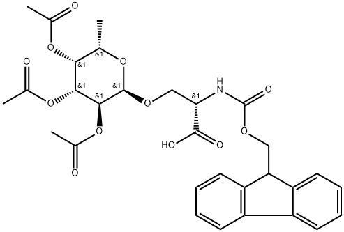 Fmoc-Ser(Ac3Fucα)-OH Structure