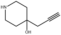 4-Piperidinol, 4-(2-propyn-1-yl)- 구조식 이미지