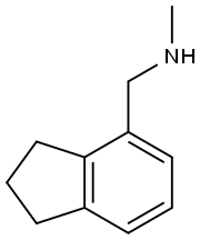 1H-Indene-4-methanamine, 2,3-dihydro-N-methyl- Structure