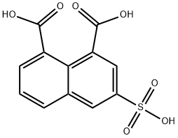 1,8-Naphthalenedicarboxylic acid, 3-sulfo- 구조식 이미지
