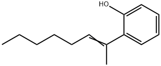 Phenol, 2-(1-methyl-1-hepten-1-yl)- Structure