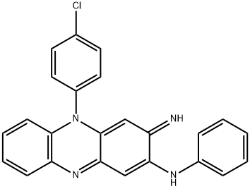 2-Phenazinamine, 5-(4-chlorophenyl)-3,5-dihydro-3-imino-N-phenyl- Structure