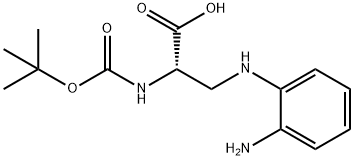 (S)-3-((2-Aminophenyl)amino)-2-((tert-butoxycarbonyl)amino)propanoic acid Structure