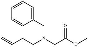 Glycine, N-3-buten-1-yl-N-(phenylmethyl)-, methyl ester Structure