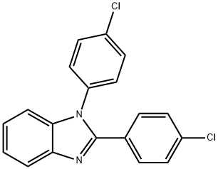 1H-Benzimidazole, 1,2-bis(4-chlorophenyl)- Structure