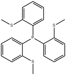 tris(o-methylthiophenyl)phosphine 구조식 이미지