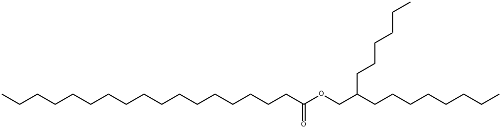 Octadecanoic acid, 2-hexyldecyl ester Structure