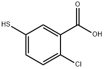 2-chloro-5-sulfanylbenzoic acid 구조식 이미지