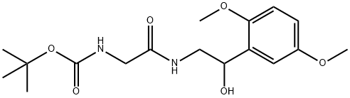 tert-butyl (2-((2-(2,5-dimethoxyphenyl)-2-oxoethyl)amino)-2-oxoethyl)carbamate Structure