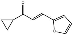 (2{E})-1-cyclopropyl-3-(2-furyl)prop-2-en-1-one Structure