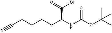 Norleucine, 6-cyano-N-[(1,1-dimethylethoxy)carbonyl]- Structure
