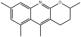 2H-Pyrano[2,3-b]quinoline, 3,4-dihydro-2,5,6,8-tetramethyl- 구조식 이미지