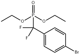 Phosphonic acid, P-[(4-bromophenyl)difluoromethyl]-, diethyl ester 구조식 이미지