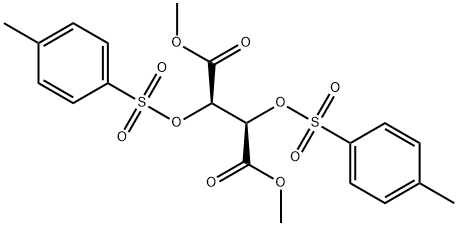 Butanedioic acid, 2,3-bis[[(4-methylphenyl)sulfonyl]oxy]-, 1,4-dimethyl ester, (2R,3R)- 구조식 이미지