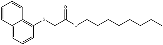 Naphthylthioglykolsaeure-octylester Structure