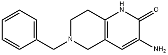 3-Amino-6-benzyl-5,6,7,8-tetrahydro-1,6-naphthyridin-2(1H)-one Structure