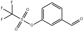 Methanesulfonic acid, 1,1,1-trifluoro-, 3-formylphenyl ester Structure