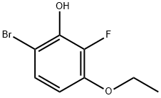 Phenol, 6-bromo-3-ethoxy-2-fluoro- Structure