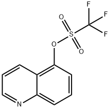 Methanesulfonic acid, 1,1,1-trifluoro-, 5-quinolinyl ester Structure