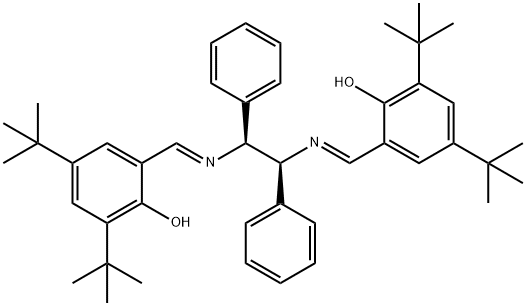 Phenol, 2,2'-[[(1S,2S)-1,2-diphenyl-1,2-ethanediyl]bis[(E)-nitrilomethylidyne]]bis[4,6-bis(1,1-dimethylethyl)- Structure