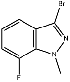 1H-Indazole, 3-bromo-7-fluoro-1-methyl- Structure