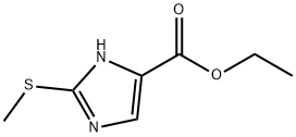 1H-Imidazole-5-carboxylic acid, 2-(methylthio)-, ethyl ester Structure