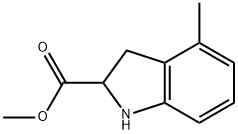 1H-Indole-2-carboxylic acid, 2,3-dihydro-4-methyl-, methyl ester Structure