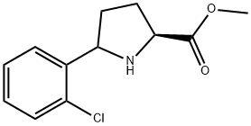 D-Proline, 5-(2-chlorophenyl)-, methyl ester, (5R)- 구조식 이미지