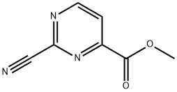 2-Cyano-pyrimidine-4-carboxylic acid methyl ester Structure